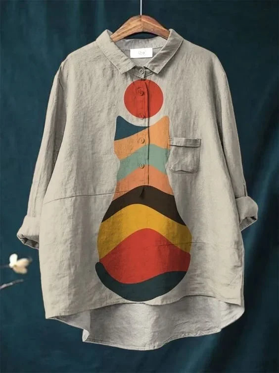 Uluru™ - Chemise Artistique Chat