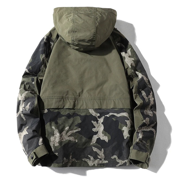 Veste camouflage fendue
