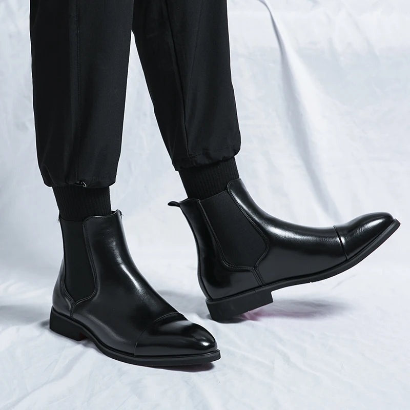 Bottines Chelsea en cuir Annibale
