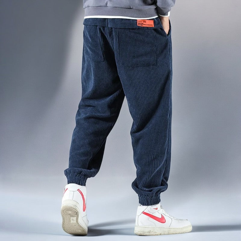 Pantalon de survêtement en velours côtelé
