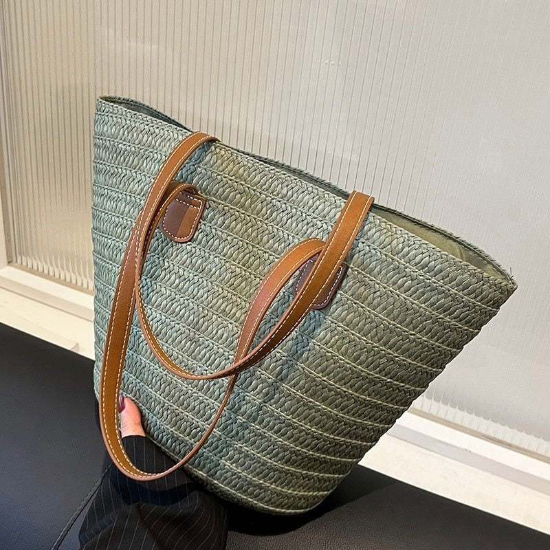 Annabelle sac de plage en paille
