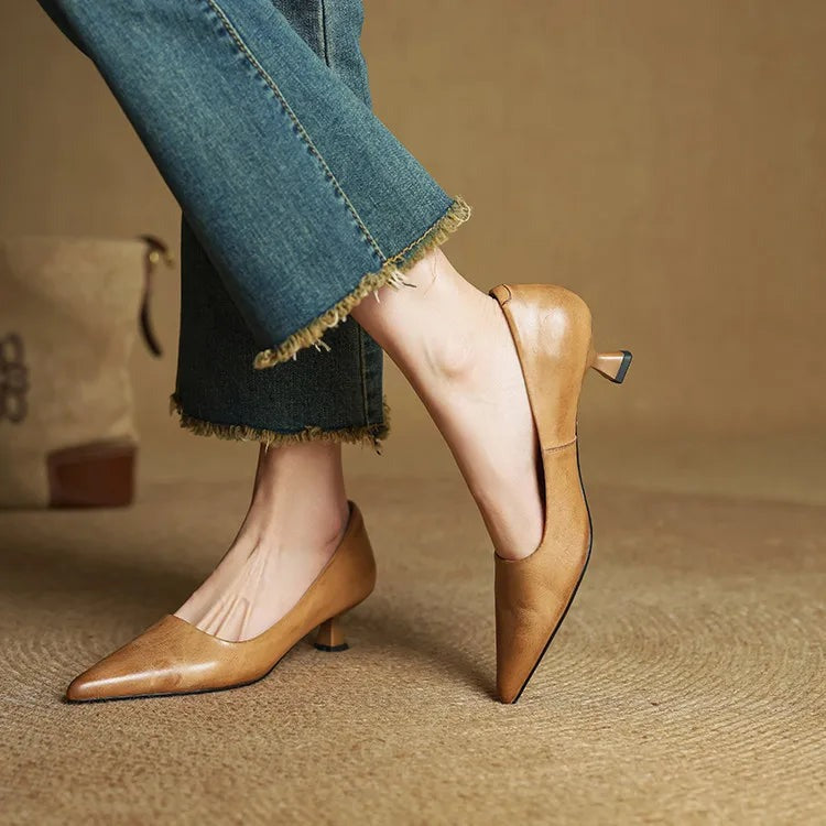 Escarpins Anok en cuir véritable