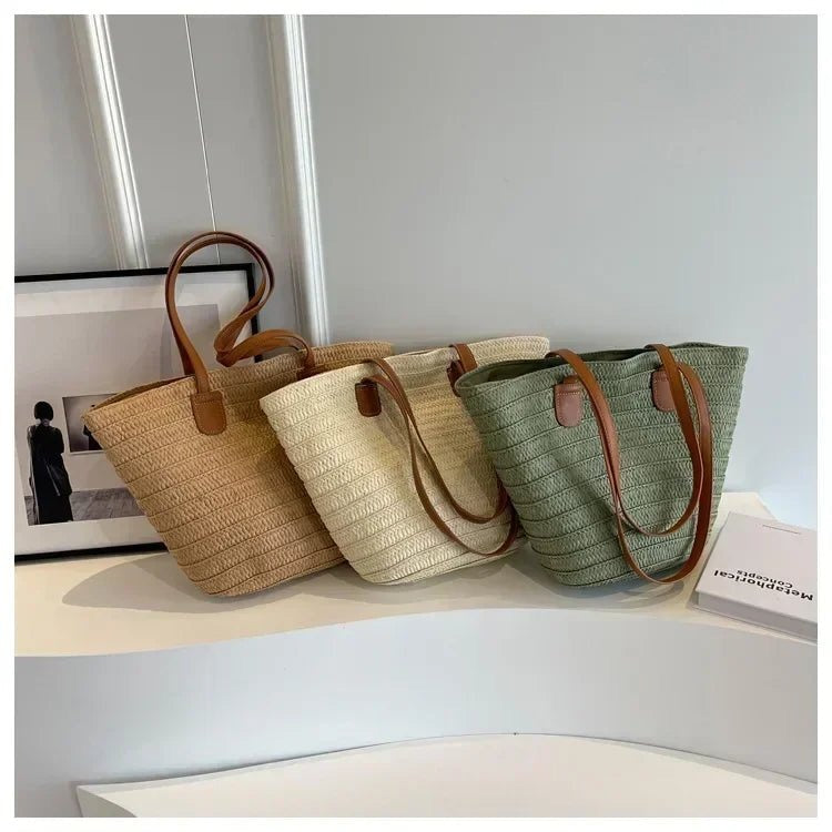 Annabelle sac de plage en paille