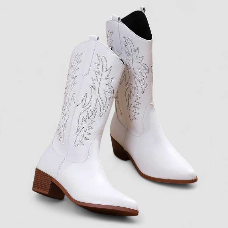 Claire | Embroidered Western Cowboy Boots