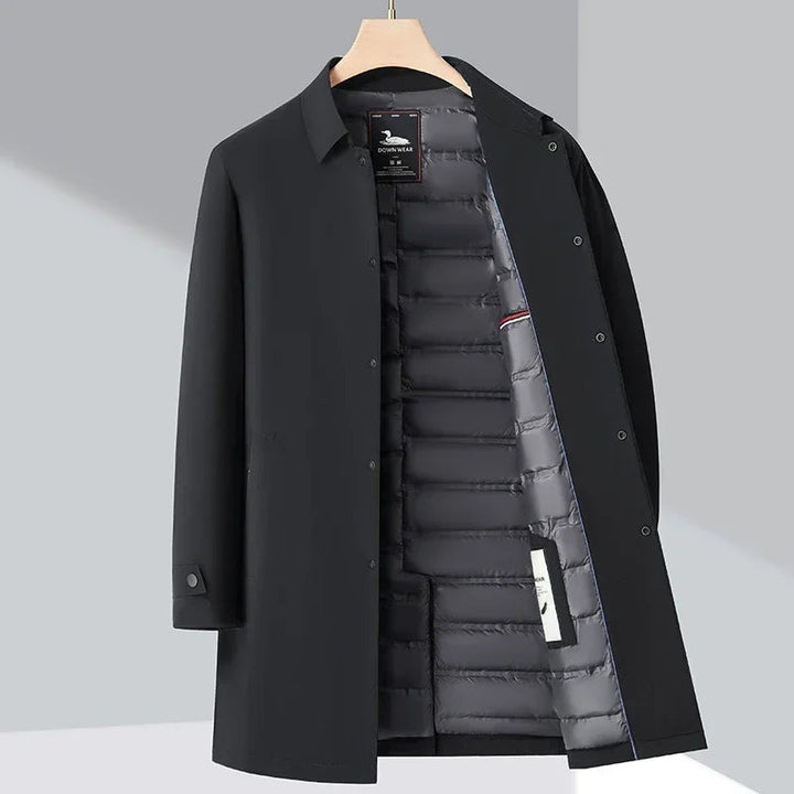 Trench-coat long pour hommes chic