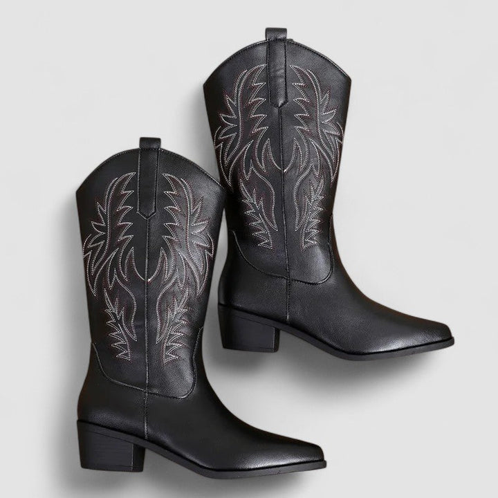 Claire | Embroidered Western Cowboy Boots