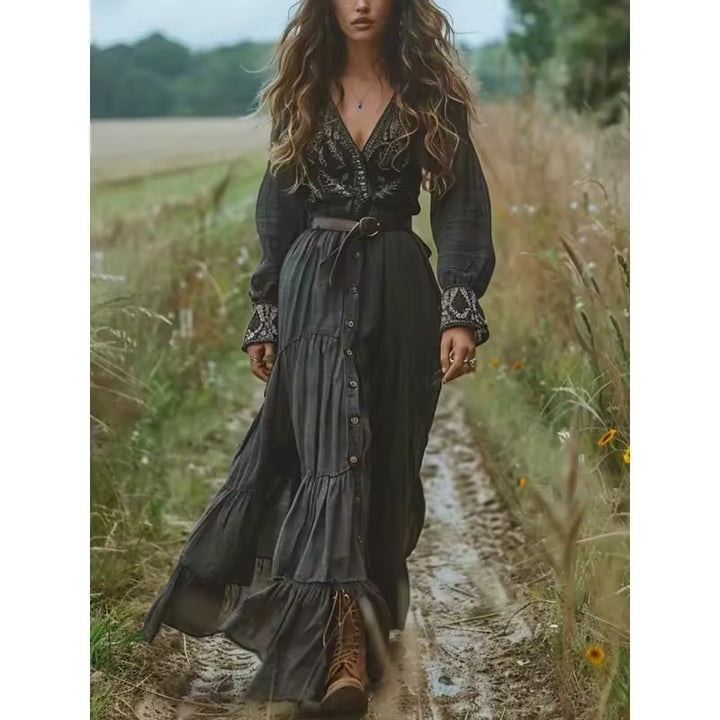 Robe boho pour femme rural