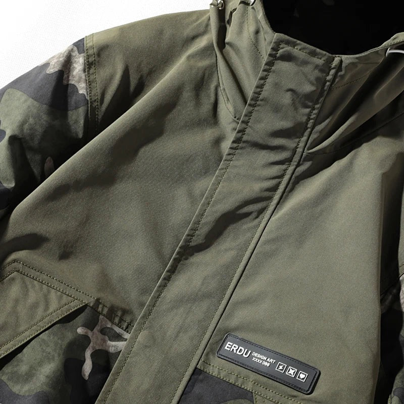 Veste camouflage fendue