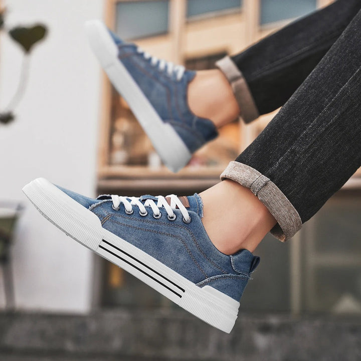 Baskets basses en denim Valon