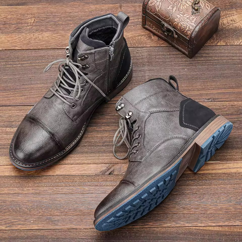 bottes en cuir pour hommes