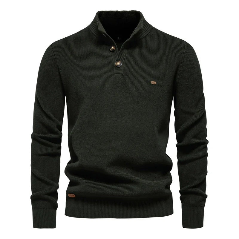 Pull homme à boutons