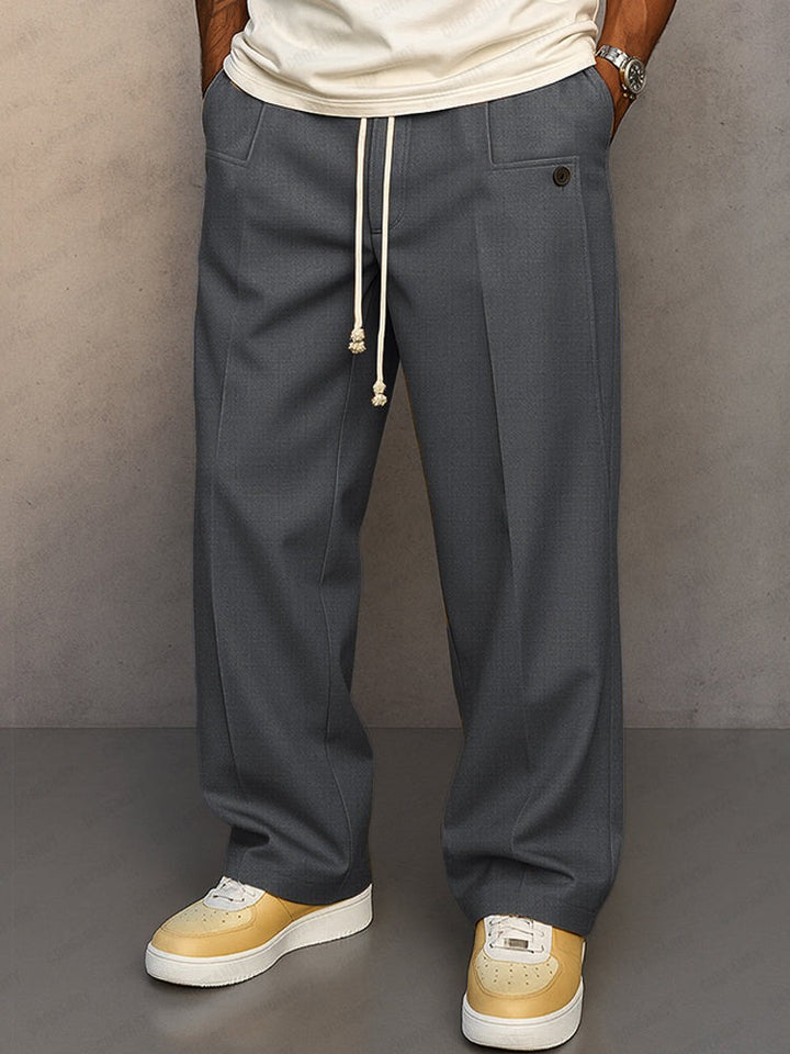 Pantalon confortable à cordon de serrage