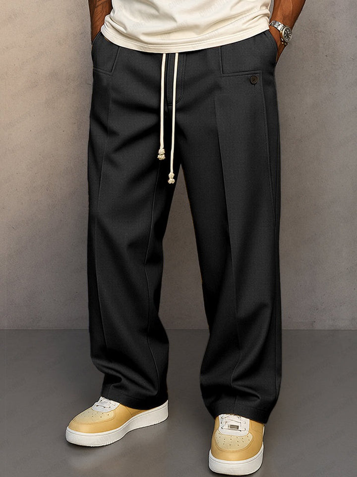 Pantalon confortable à cordon de serrage