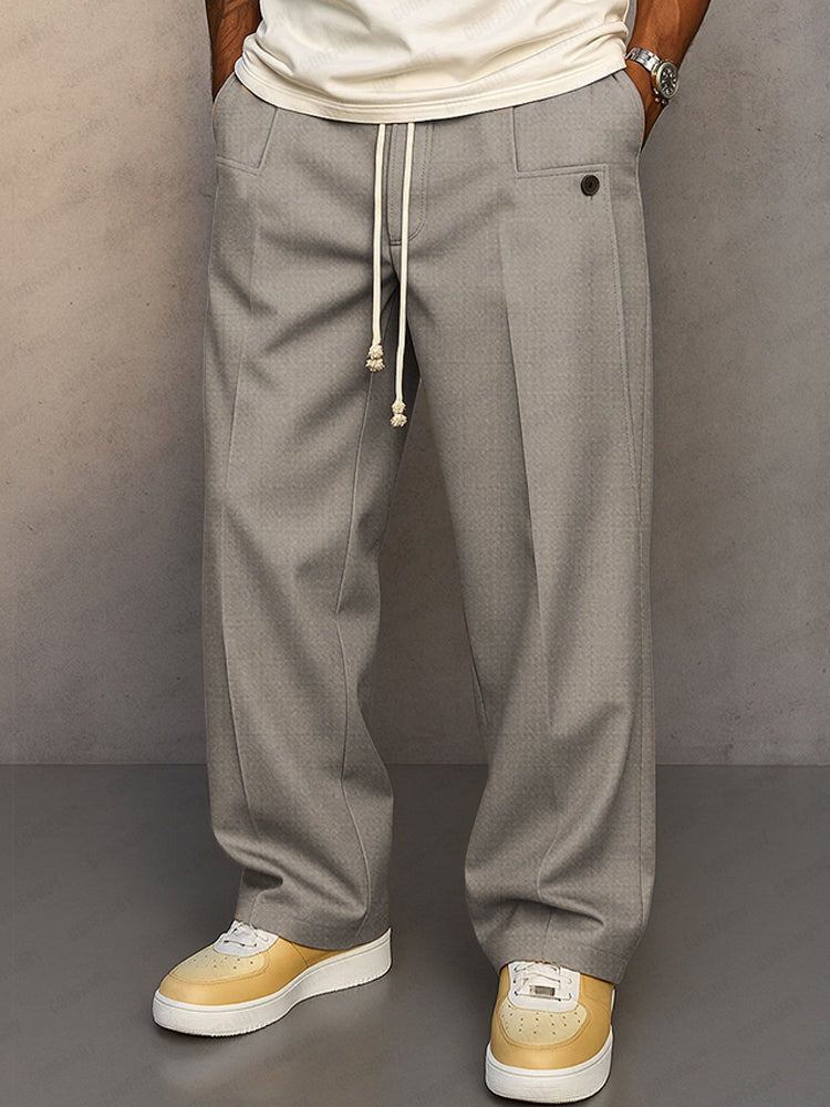 Pantalon confortable à cordon de serrage
