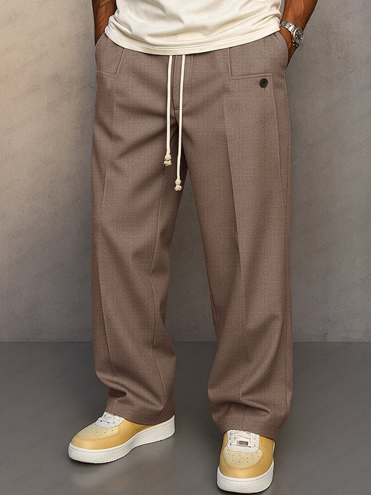 Pantalon confortable à cordon de serrage
