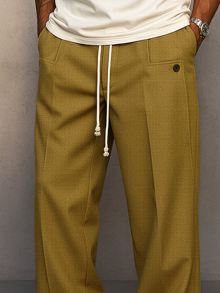 Pantalon confortable à cordon de serrage