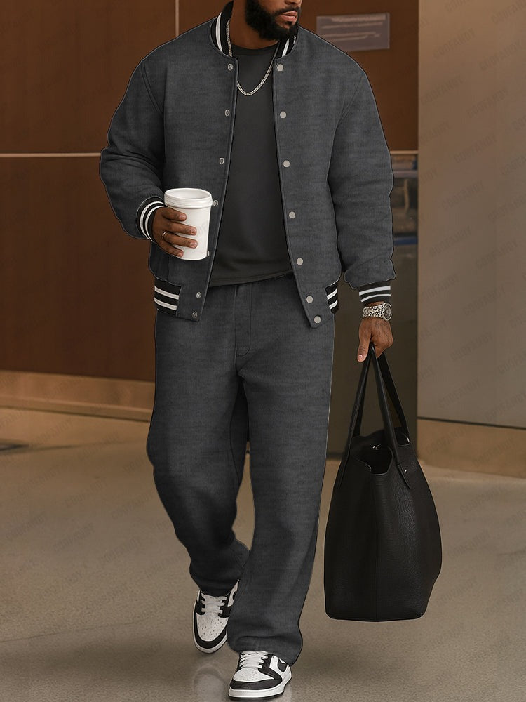 Ensemble veste et pantalon à rayures classiques