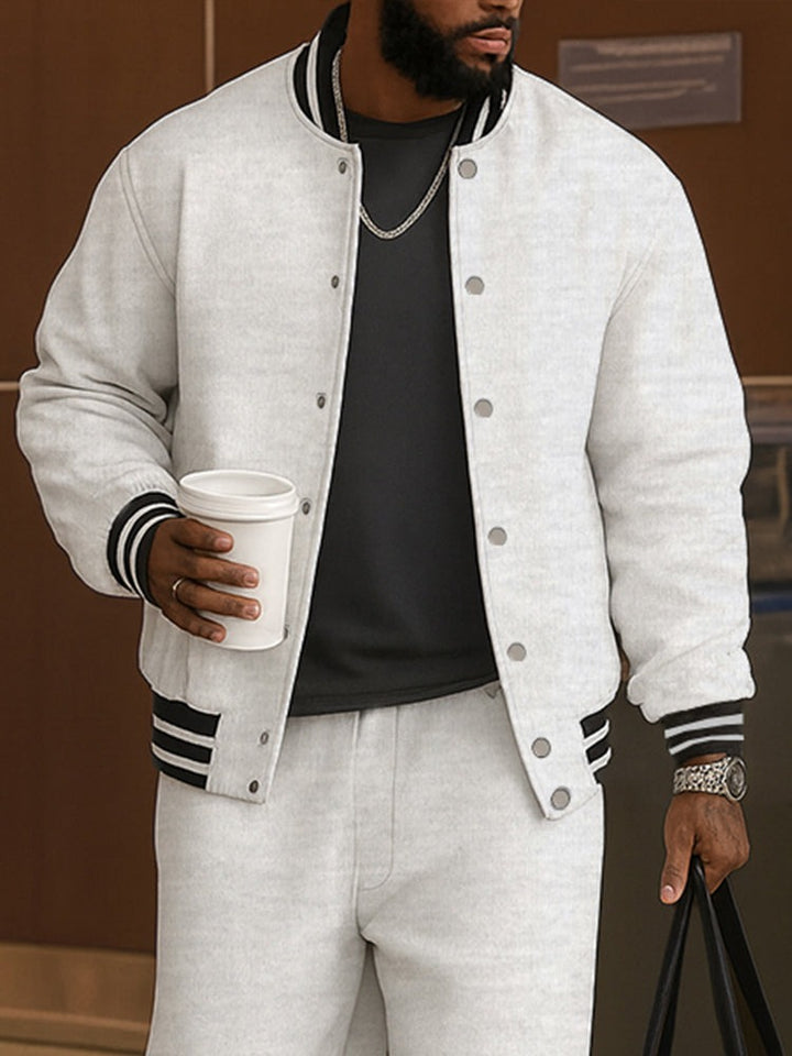 Ensemble veste et pantalon à rayures classiques