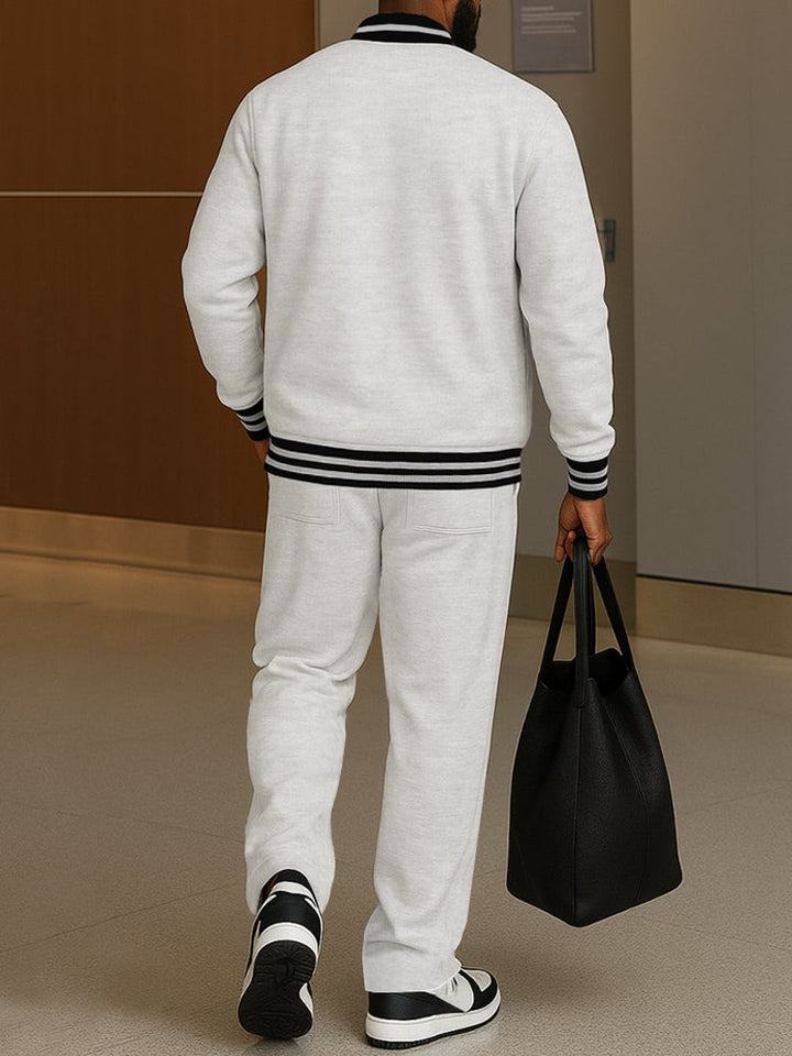 Ensemble veste et pantalon à rayures classiques