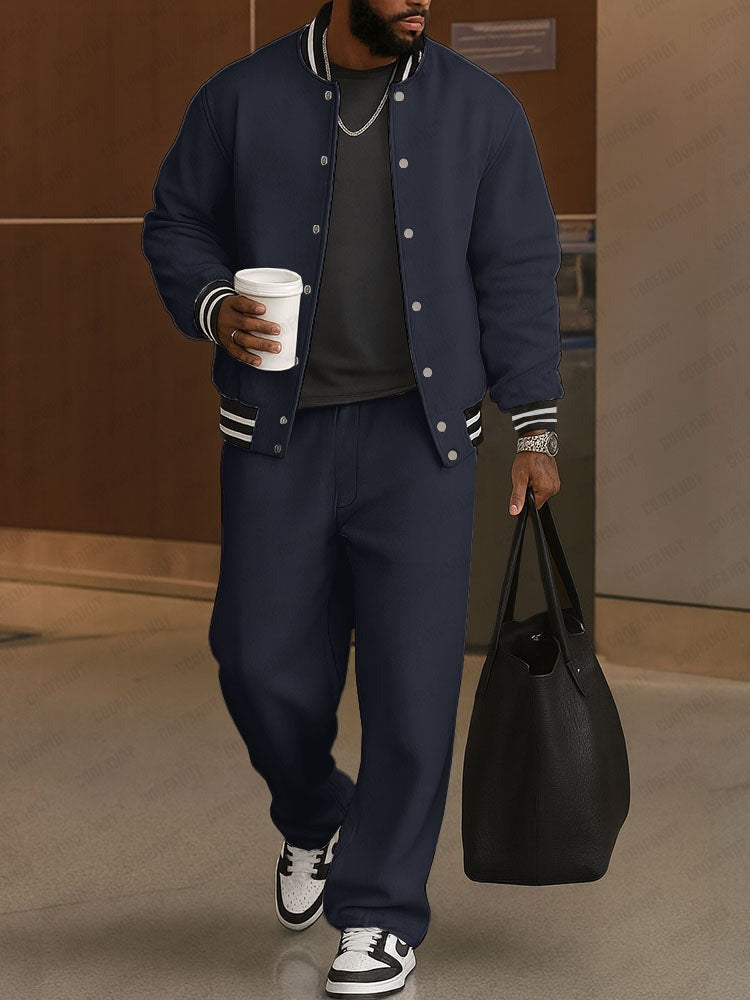 Ensemble veste et pantalon à rayures classiques