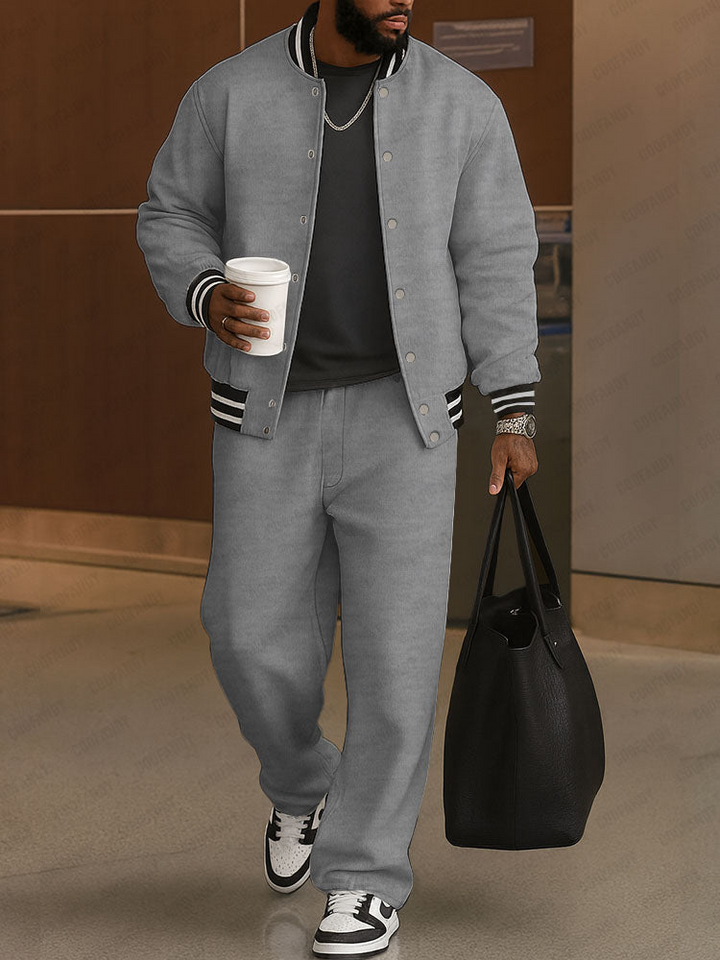 Ensemble veste et pantalon à rayures classiques