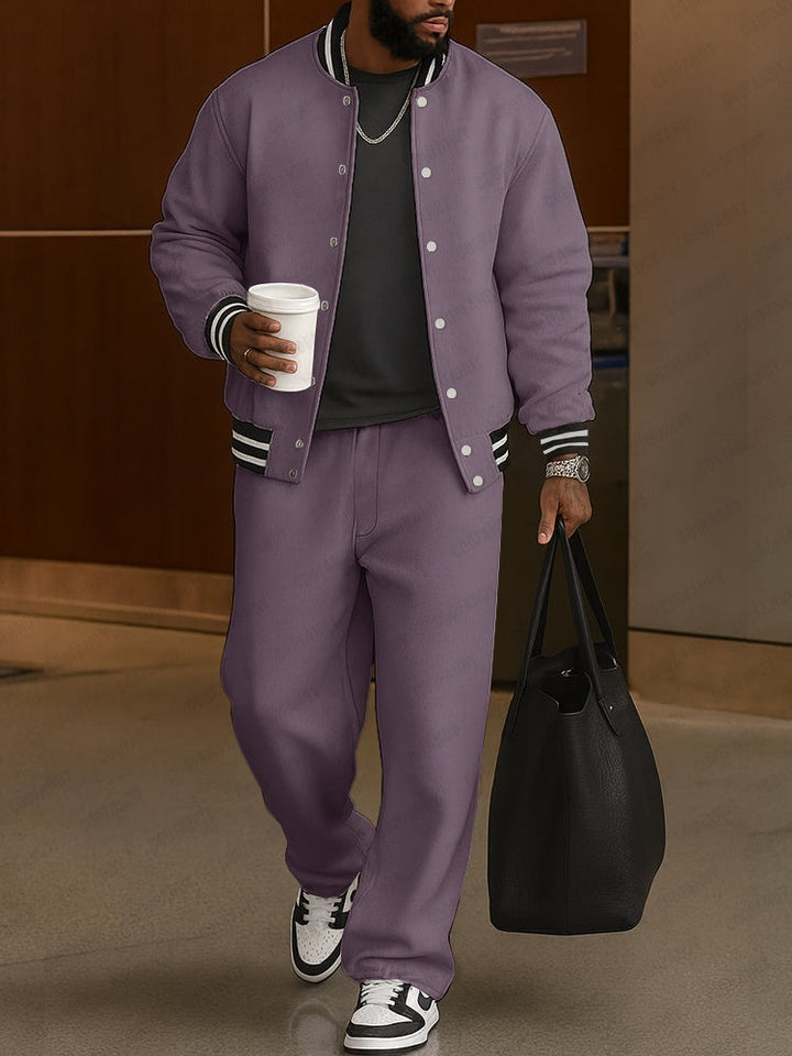 Ensemble veste et pantalon à rayures classiques