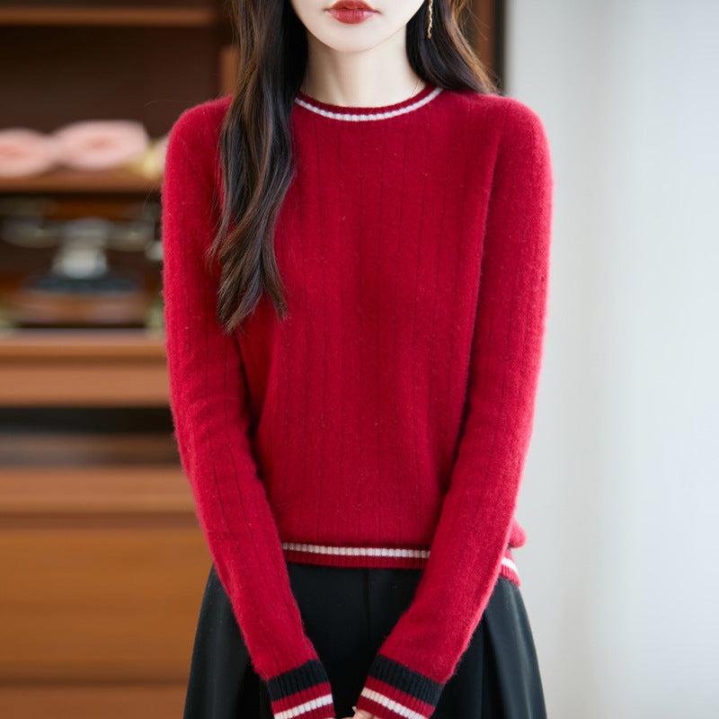 Pull en maille preppy