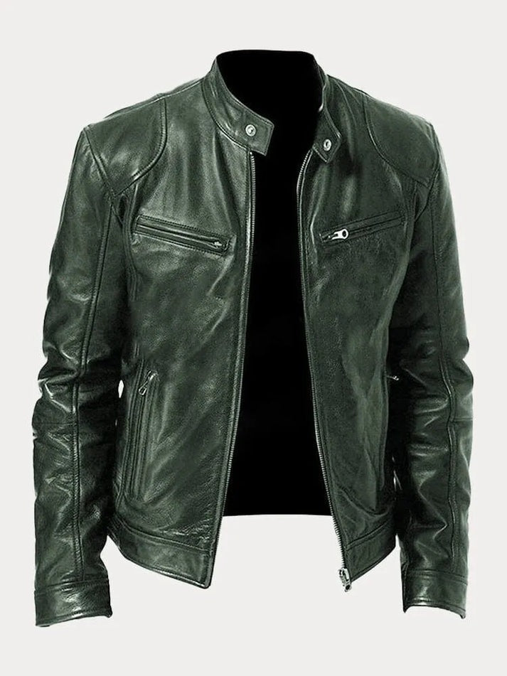 Veste en cuir élégante