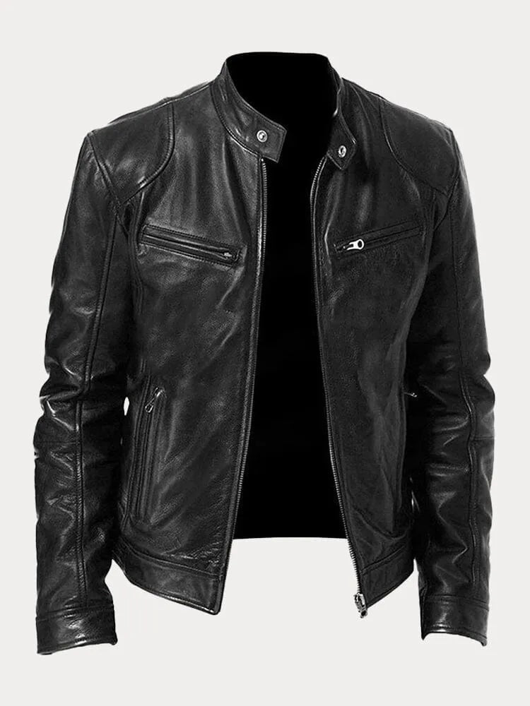 Veste en cuir élégante
