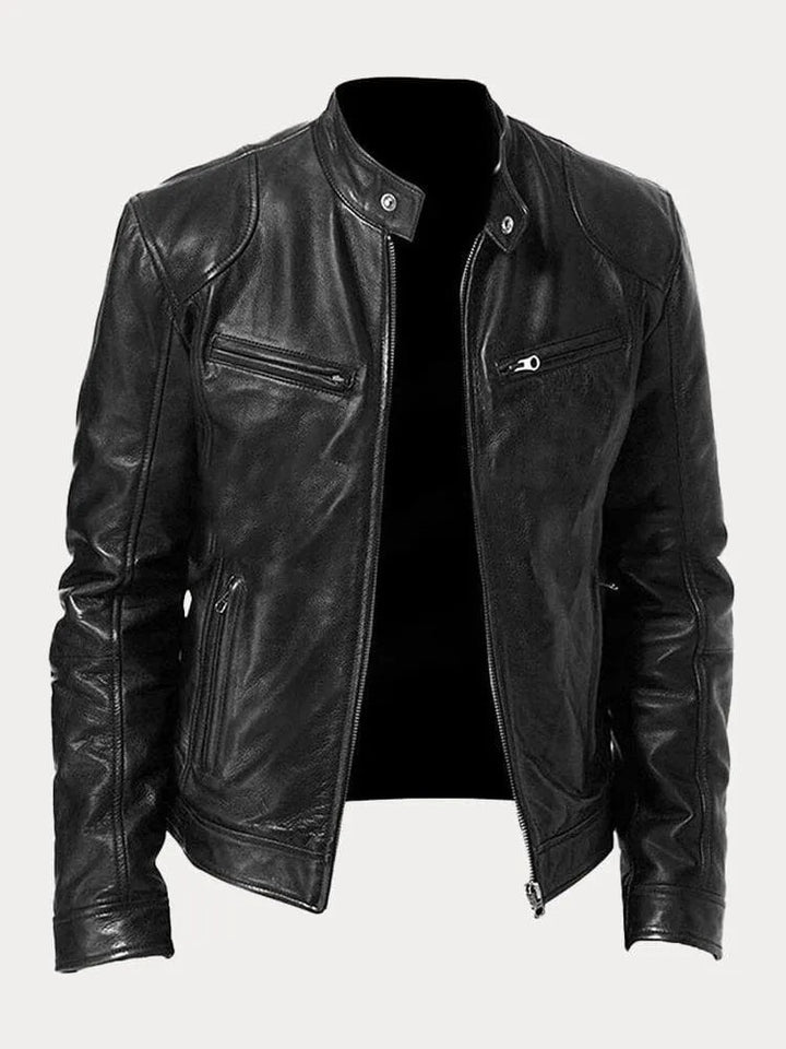 Veste en cuir élégante