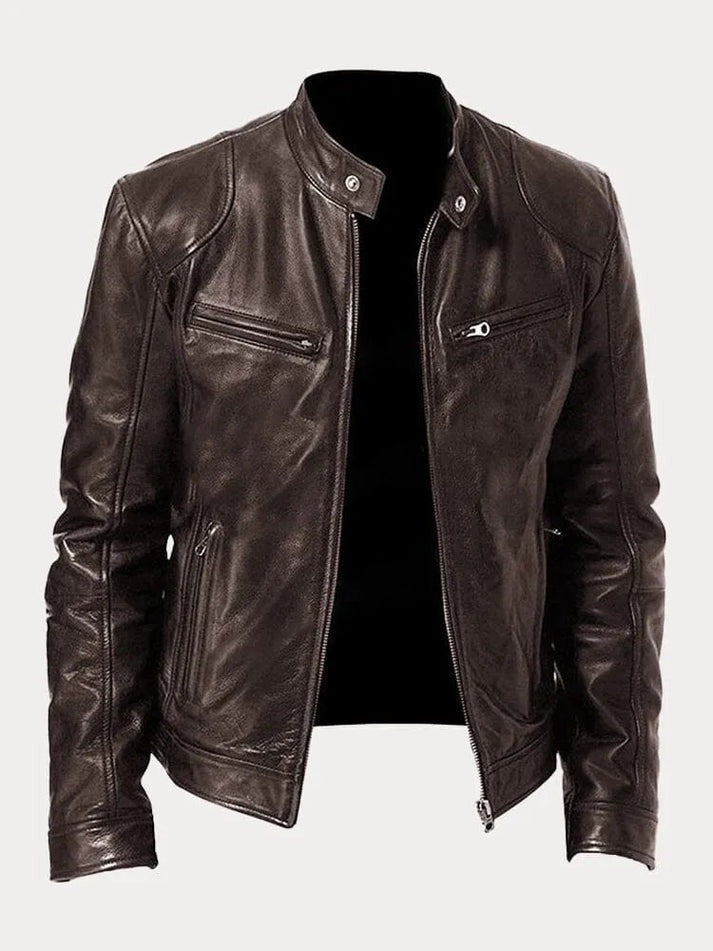 Veste en cuir élégante