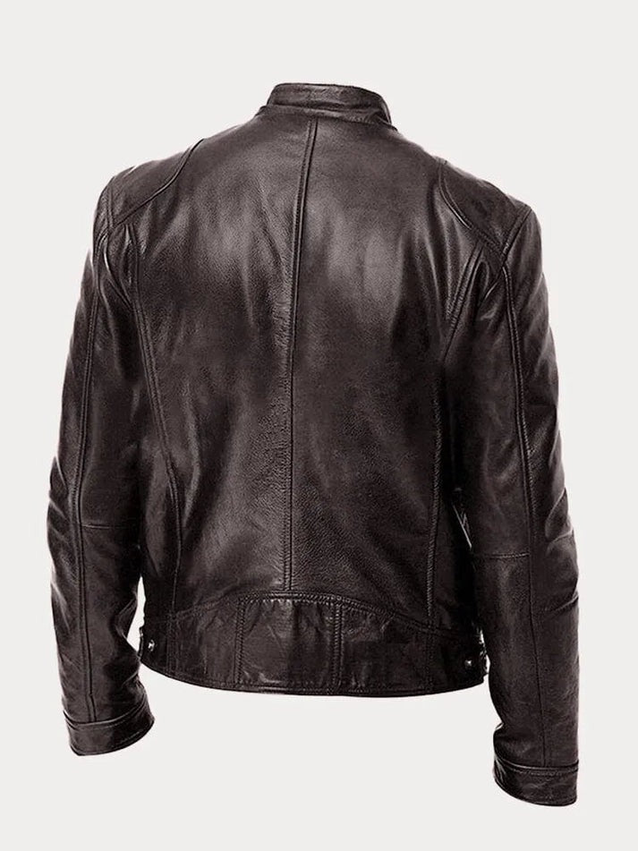 Veste en cuir élégante