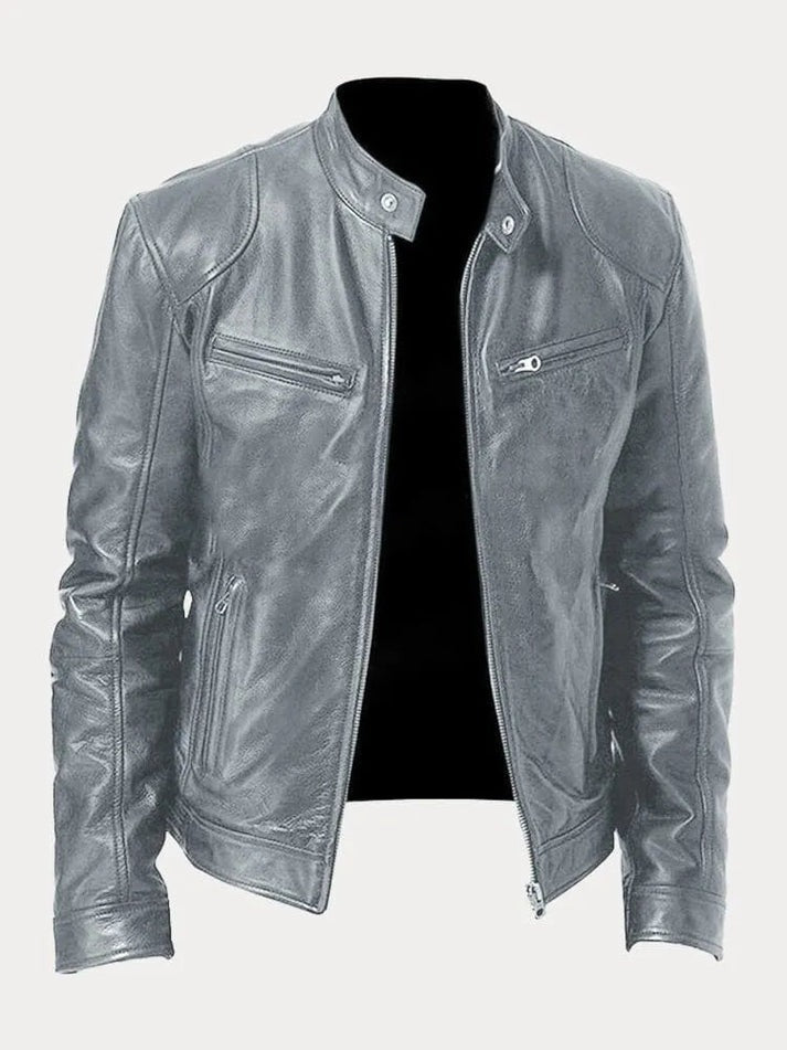 Veste en cuir élégante