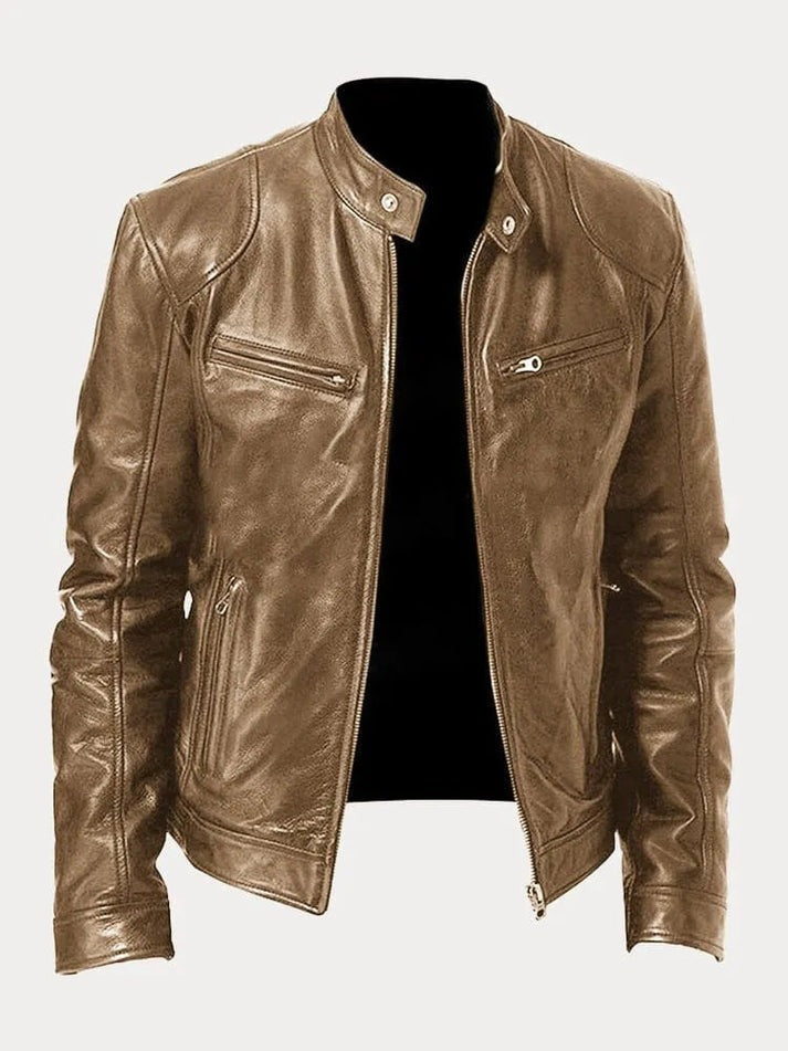 Veste en cuir élégante