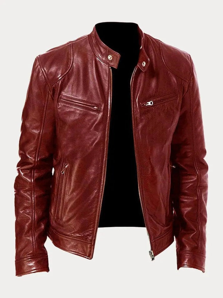 Veste en cuir élégante