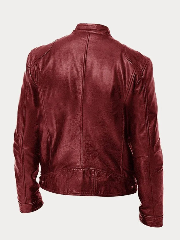 Veste en cuir élégante