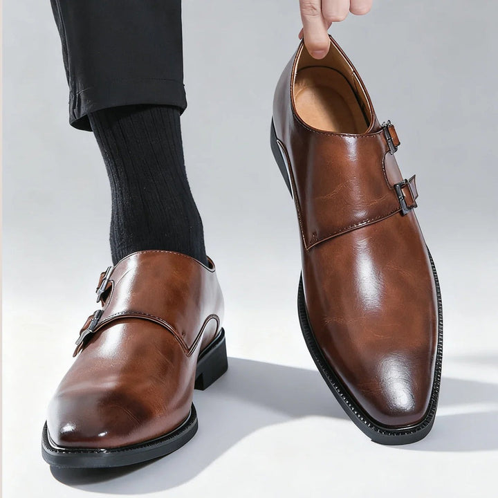 Mocassins en cuir souple à la finition semi-brillante raffinée