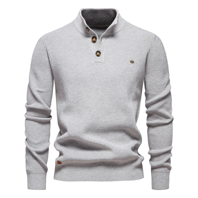 Pull homme à boutons