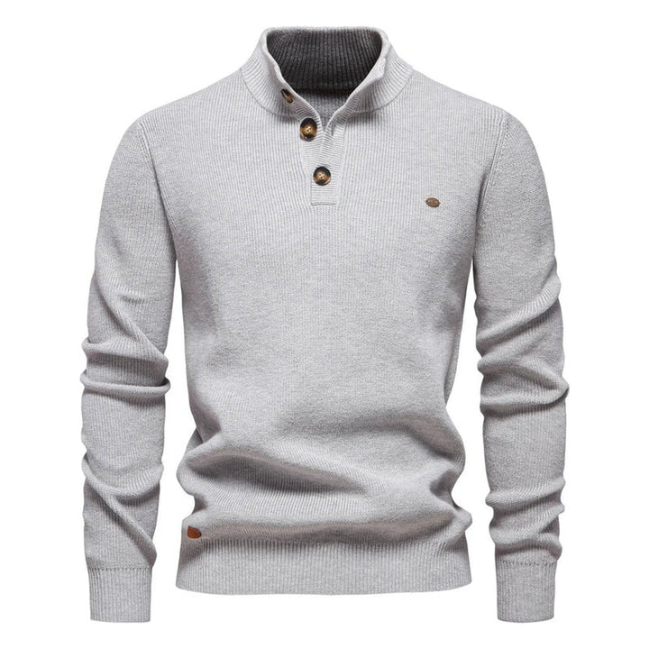 Pull homme à boutons