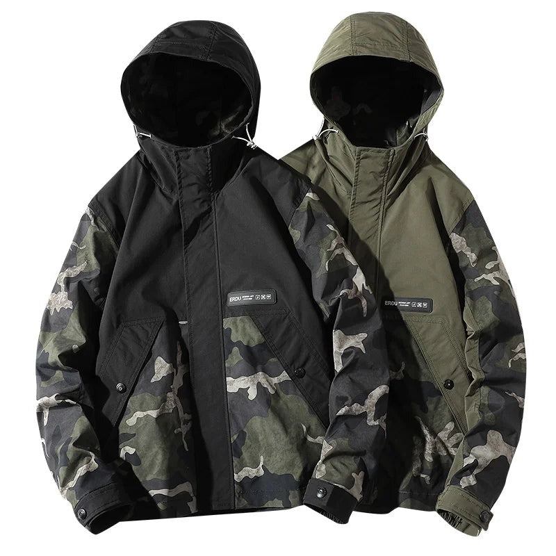 Veste camouflage fendue