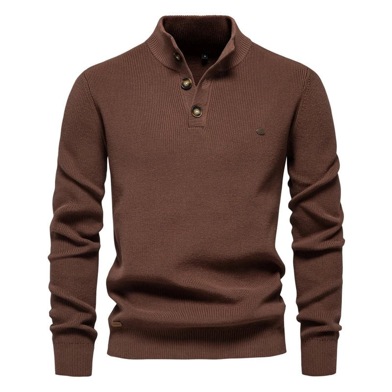 Pull homme à boutons