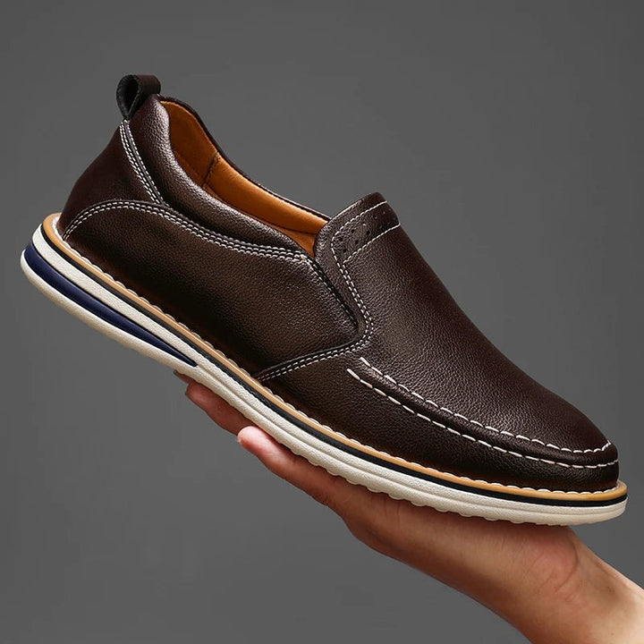 Mocassins en cuir avec semelle souple