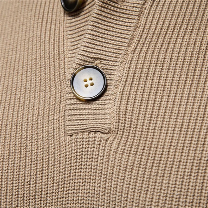 Pull homme à boutons