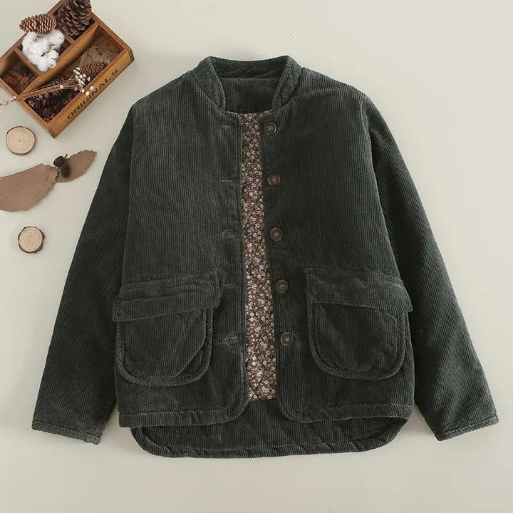 Veste en velours côtelé intérieur liberty