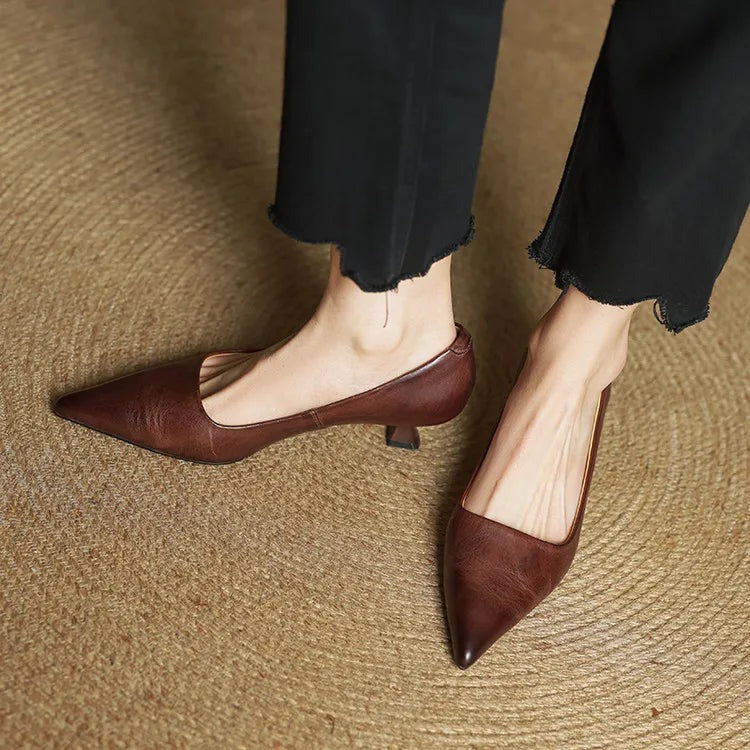 Escarpins Anok en cuir véritable