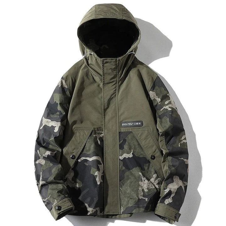Veste camouflage fendue