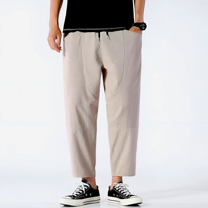 Pantalon court urbain en coton