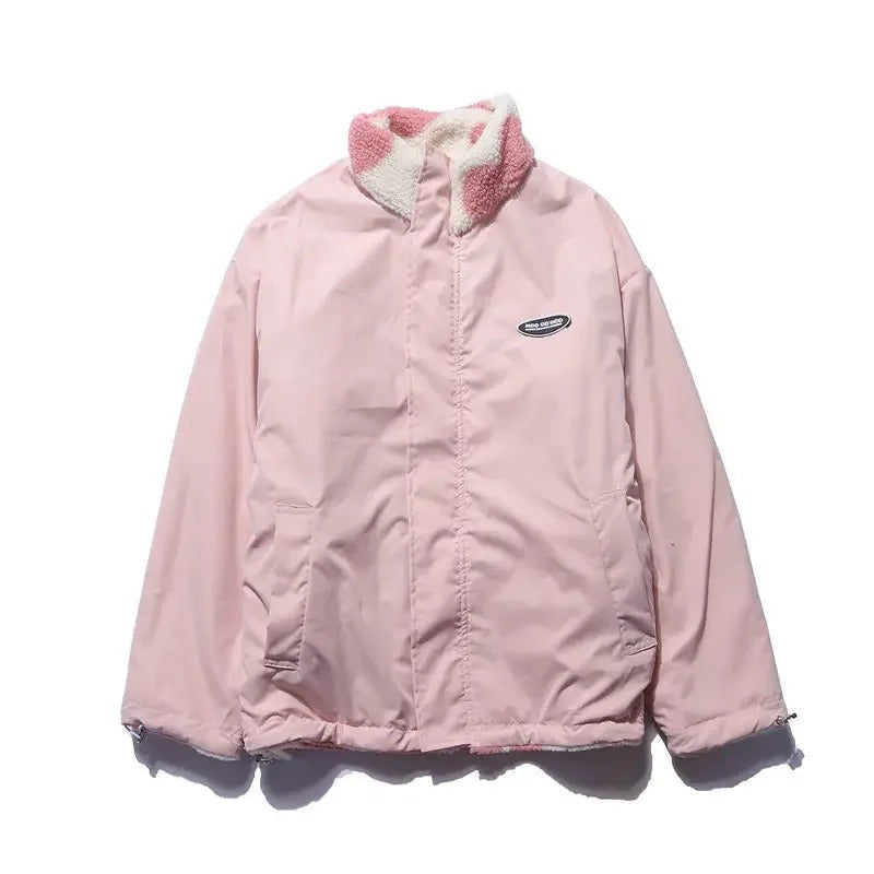 Veste réversible en forme de cœur