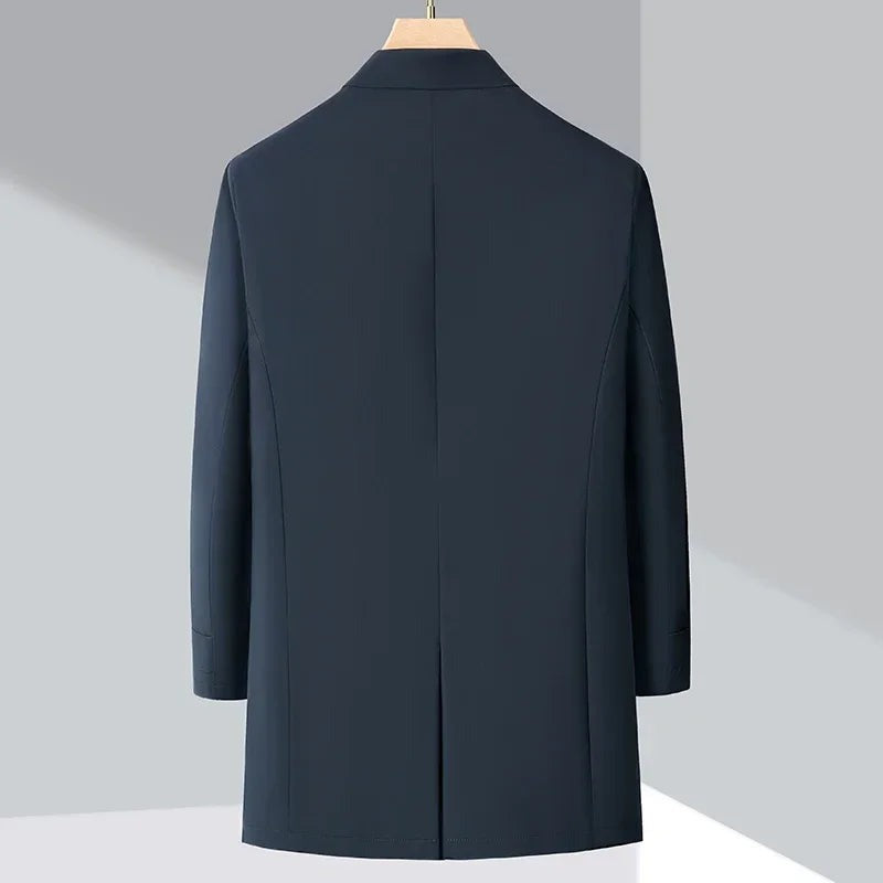 Trench-coat long pour hommes chic