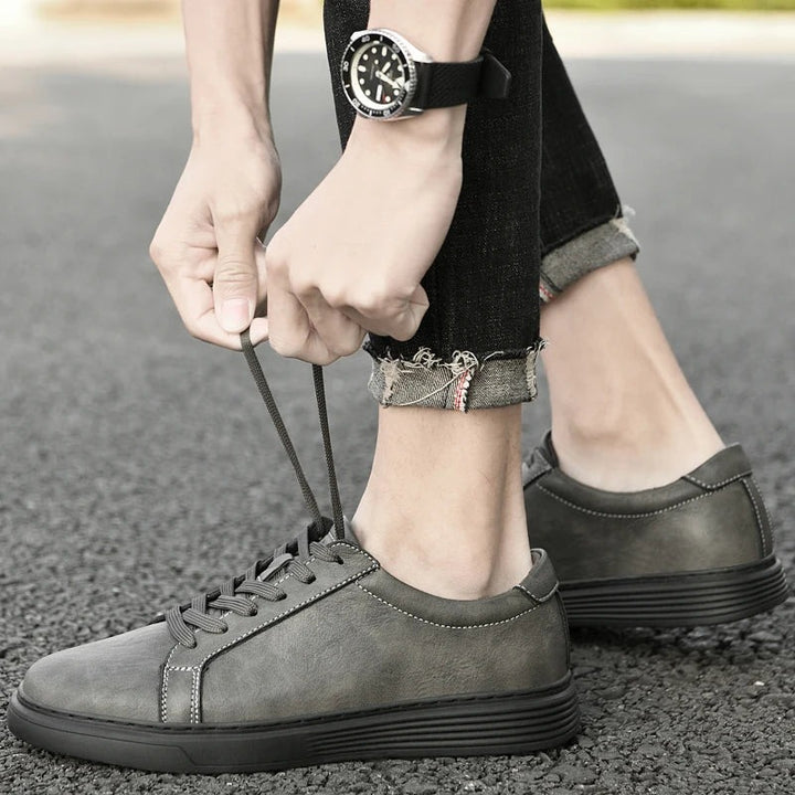 Baskets Mason en cuir véritable